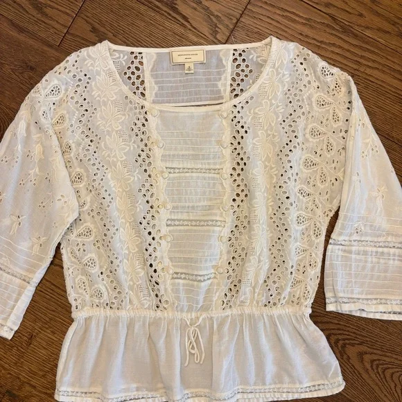Moulinette Soeurs eyelet lace top - Picture 3 of 7